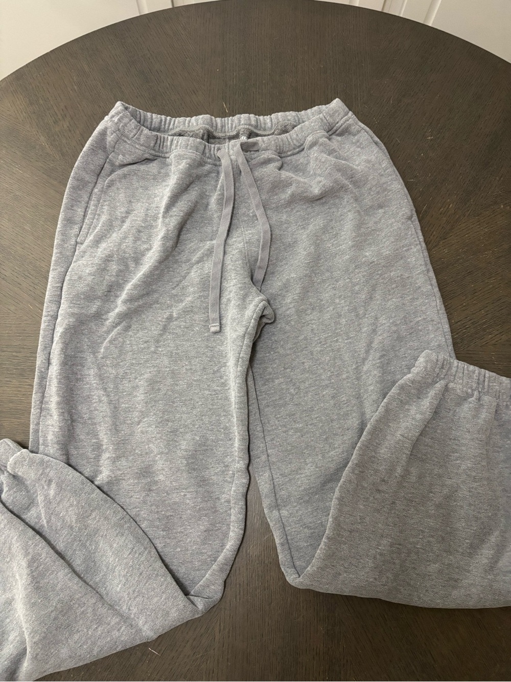 Hollister Light Gray Drawstring Joggers